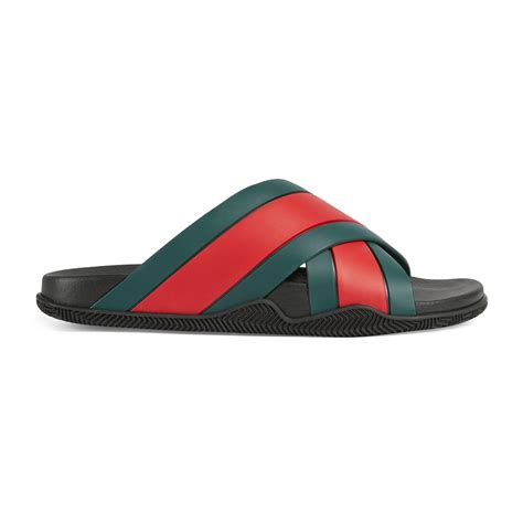 gucci red and purple slides|Gucci web slide black rubber.